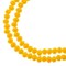 Crystal Lane DIY 2-Strand 7in Opaque Finish Glass Rondelle Donut Bead Strands